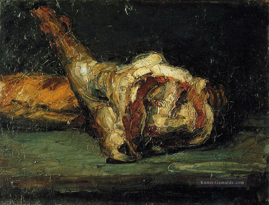 Stillleben mit Brot und Lammkeule Paul Cezanne Ölgemälde